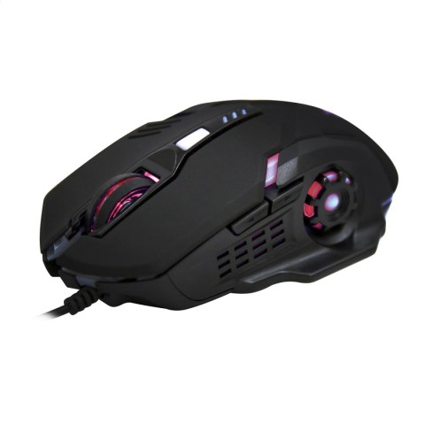 VARR MYSZ MOUSE GAMING 800/1200/1600/2600 DPI EXA2 6D LED BLACK [45188]