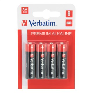 VERBATIM BATERIE ALKALICZNE LR06 AA BLISTER*4SZT 49921