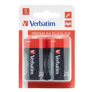 VERBATIM BATERIE ALKALICZNE LR20 D BLISTER*2SZT 49923