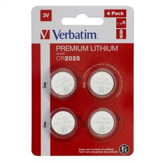 VERBATIM BATERIE LITHIUM CR2025 BLISTER*4 49532