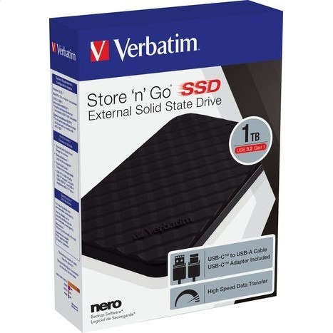 VERBATIM EXTERNAL SSD 1TB USB 3.2 GEN1 53230