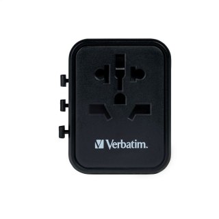 VERBATIM POWER TRAVEL ADAPTER 100-250V 2xUSB-A 12W UTA-1 49543