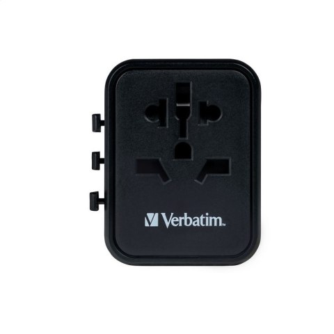 VERBATIM POWER TRAVEL ADAPTER 100-250V 2xUSB-A 12W UTA-1 49543