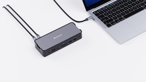 VERBATIM USB-C PRO DOCKING STATION 15 PORT 2X USB-C GEN2 1x USB-A 2 x HDMI DP RJ45 SD CDS-15 32171