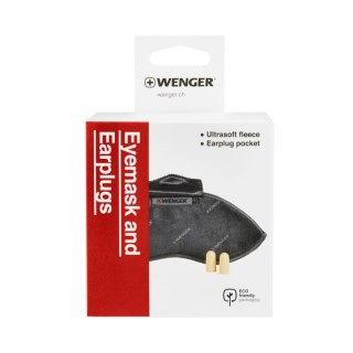 WENGER OPASKA NA OCZY PLUS ZATYCZKI DO USZU, CZARNE 611886