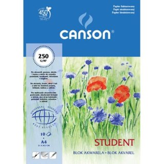 BLOK DO AKWARELI STUDENT 30X40 250G 10ARK FAKTUROWANY 200005507
