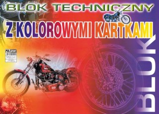 Blok techniczny A3 10 karetk kolorowy POLIGRAF 2013