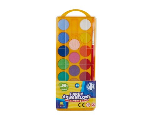 Farby akwarelowe 18 kolorów ASTRA 83210900