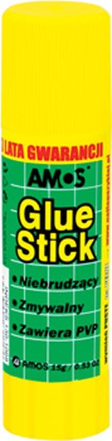 Klej w sztyfcie AMOS 15 g display 20 szt.