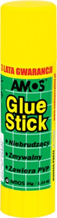 Klej w sztyfcie AMOS 35 g display 12 szt.