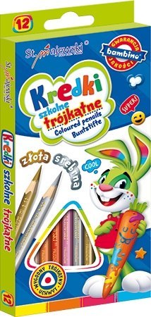 Kredki 12 kolorów Bambino 203 ST. MAJEWSKI KR.12/18PR