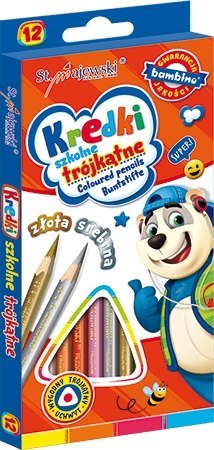 Kredki 12 kolorów Bambino 203 ST. MAJEWSKI KR.12/18PR