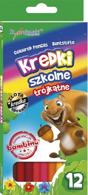 Kredki 12 kolorów Bambino 203 ST. MAJEWSKI KR.12/18PR