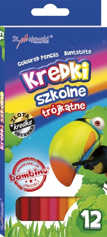 Kredki 12 kolorów Bambino 203 ST. MAJEWSKI KR.12/18PR