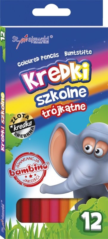 Kredki 12 kolorów Bambino 203 ST. MAJEWSKI KR.12/18PR