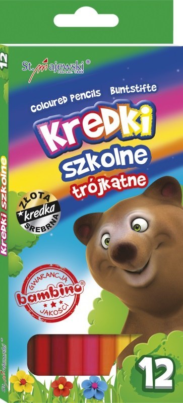 Kredki 12 kolorów Bambino 203 ST. MAJEWSKI KR.12/18PR
