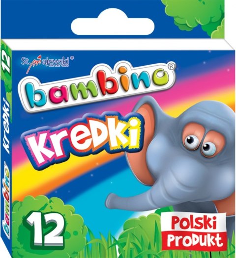 Kredki 12 kolorów Bambino MAJEWSKI KRE12/BAMP