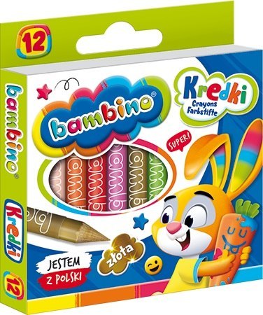 Kredki 12 kolorów Bambino MAJEWSKI KRE12/BAMP