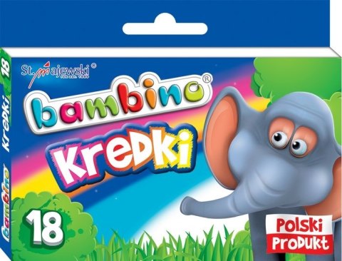 Kredki 18 kolorów Bambino w pudełku MAJEWSKI KRE18/BAMP