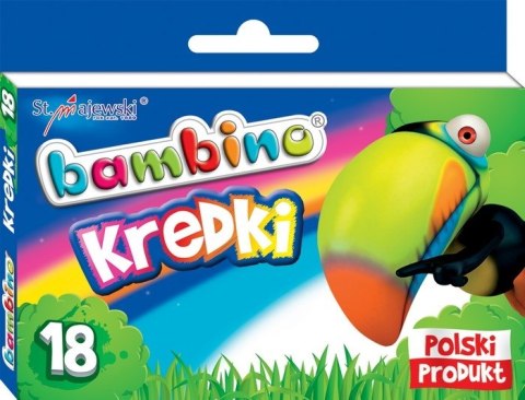 Kredki 18 kolorów Bambino w pudełku MAJEWSKI KRE18/BAMP