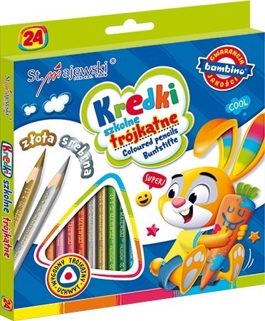 Kredki 24 kolory Bambino MAJEWSKI KR.24/18T