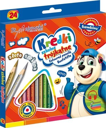 Kredki 24 kolory Bambino MAJEWSKI KR.24/18T