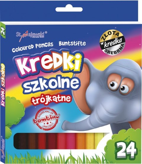 Kredki 24 kolory Bambino MAJEWSKI KR.24/18T