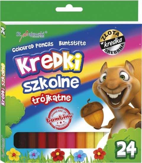 Kredki 24 kolory Bambino MAJEWSKI KR.24/18T
