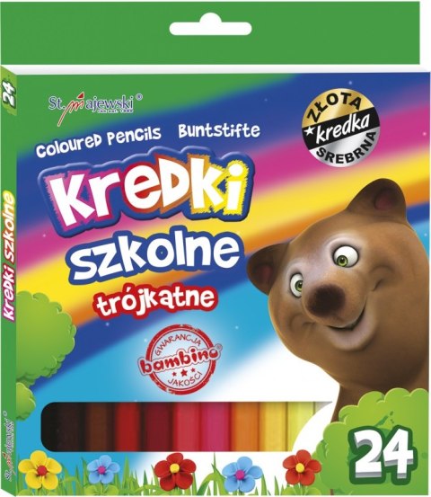 Kredki 24 kolory Bambino MAJEWSKI KR.24/18T