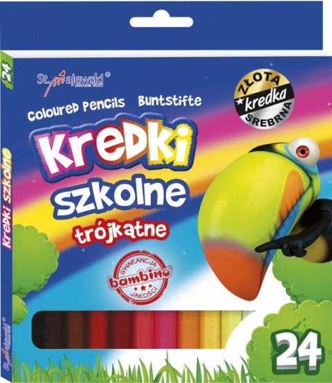 Kredki 24 kolory Bambino MAJEWSKI KR.24/18T