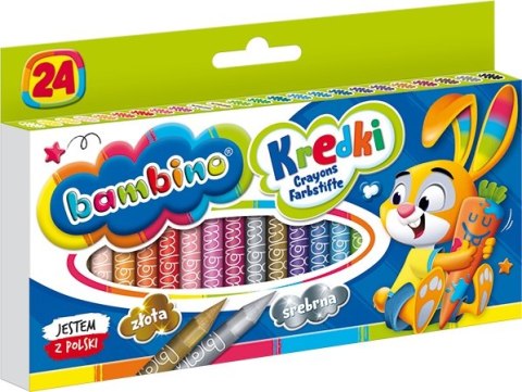 Kredki 24 kolory Bambino MAJEWSKI KRE24/BAMP