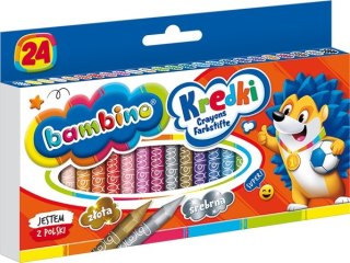 Kredki 24 kolory Bambino MAJEWSKI KRE24/BAMP