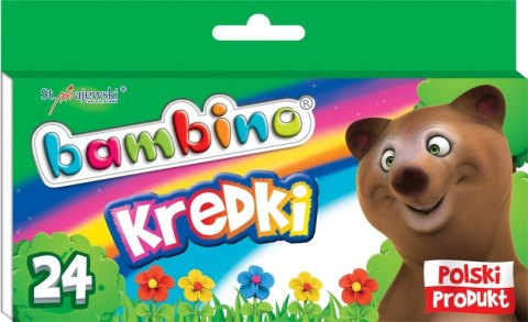 Kredki 24 kolory Bambino MAJEWSKI KRE24/BAMP