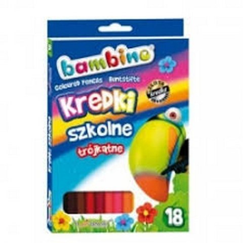 Kredki ołówkowe 18 kolorów Bambino MAJEWSKI KRE18/18P
