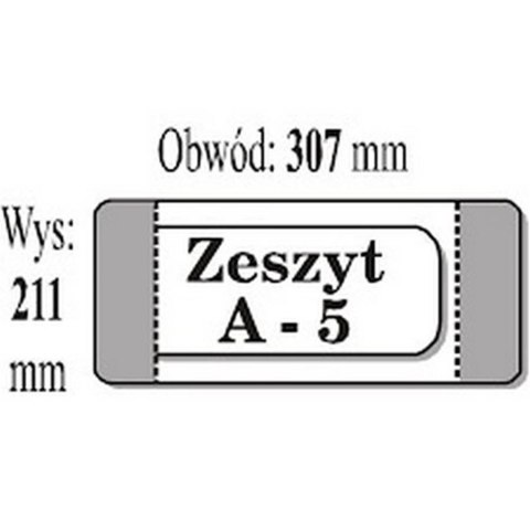 Okładka zeszytowa A5 przeźroczysta A 50 IKS A5