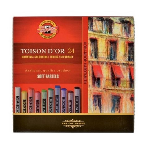 Pastele Suche 24kolory K-I-N Toison D Or KOH-I-NOOR 8514N