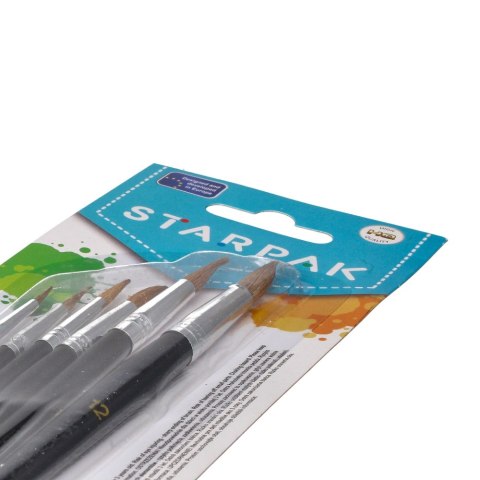 Pędzle szkolne kpl.6szt. STARPAK 132140