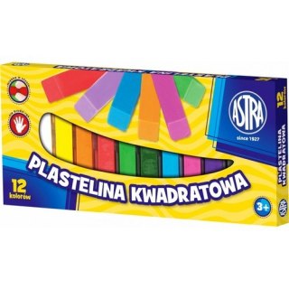 Plastelina 12 kolorów kwadratowa ASTRA 83813908