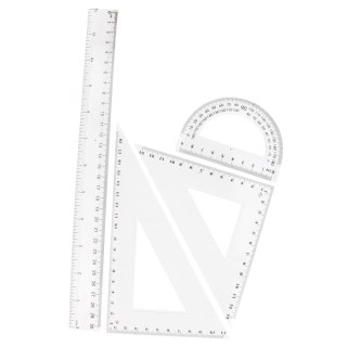 Zestaw szkolny geometryczny 4el. 30cm STARPAK 174932