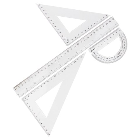 Zestaw szkolny geometryczny 4el. 30cm STARPAK 174932