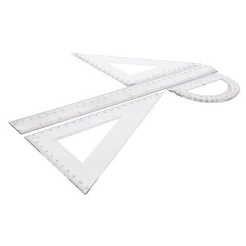 Zestaw szkolny geometryczny 4el. 30cm STARPAK 174932