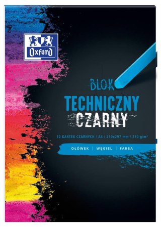 BLOK TECHNICZNY OXFORD A3 10K 210G CZARNY