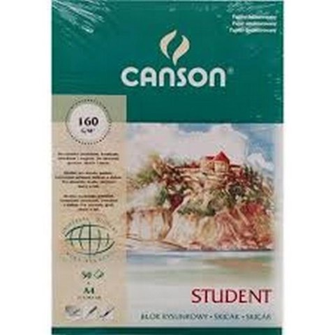 Blok rysunkowy A4 50 kartek 150 g biały CANSON 400084732