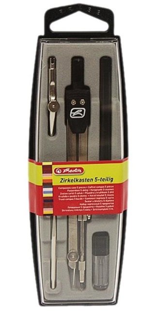 Cyrkiel metalowy 5 elementów HERLITZ 8710303