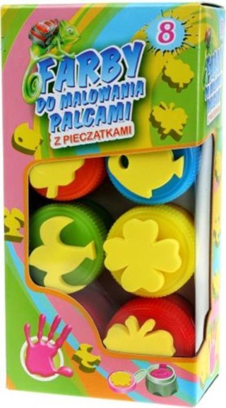 Farby do malowania palcami kolorów pieczątki TITANUM 184131