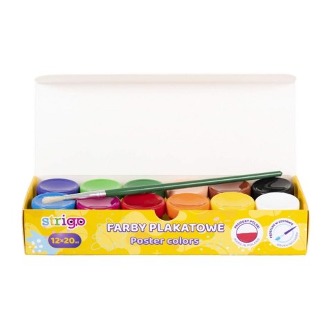 Farby plakatowe 12kol Strigo PILOT SSC032