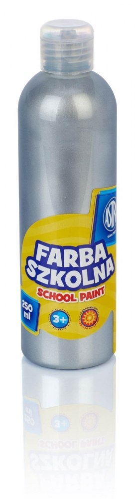 Farby szkolne w butelce 250 ml srebrny metalic ASTRA 301217034