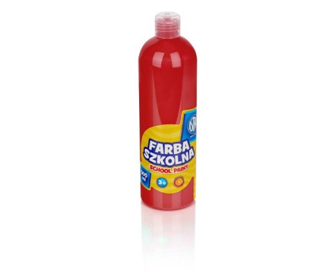 Farby szkolne w butelce 500 ml czerwony ciemny ASTRA 83410921