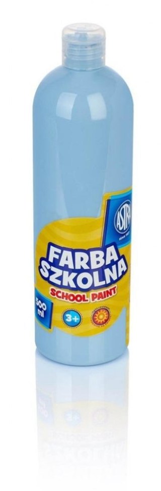 Farby szkolne w butelce 500 ml niebieski jasny ASTRA 301112006