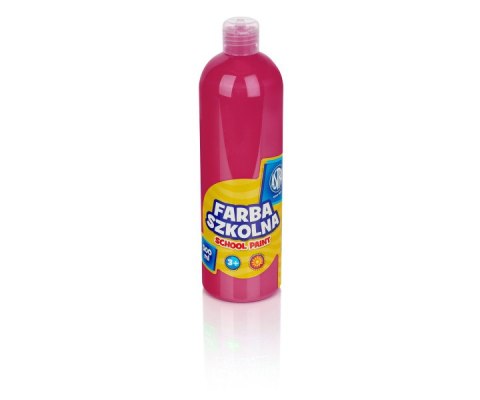 Farby szkolne w butelce 500 ml różowy ASTRA 301109003